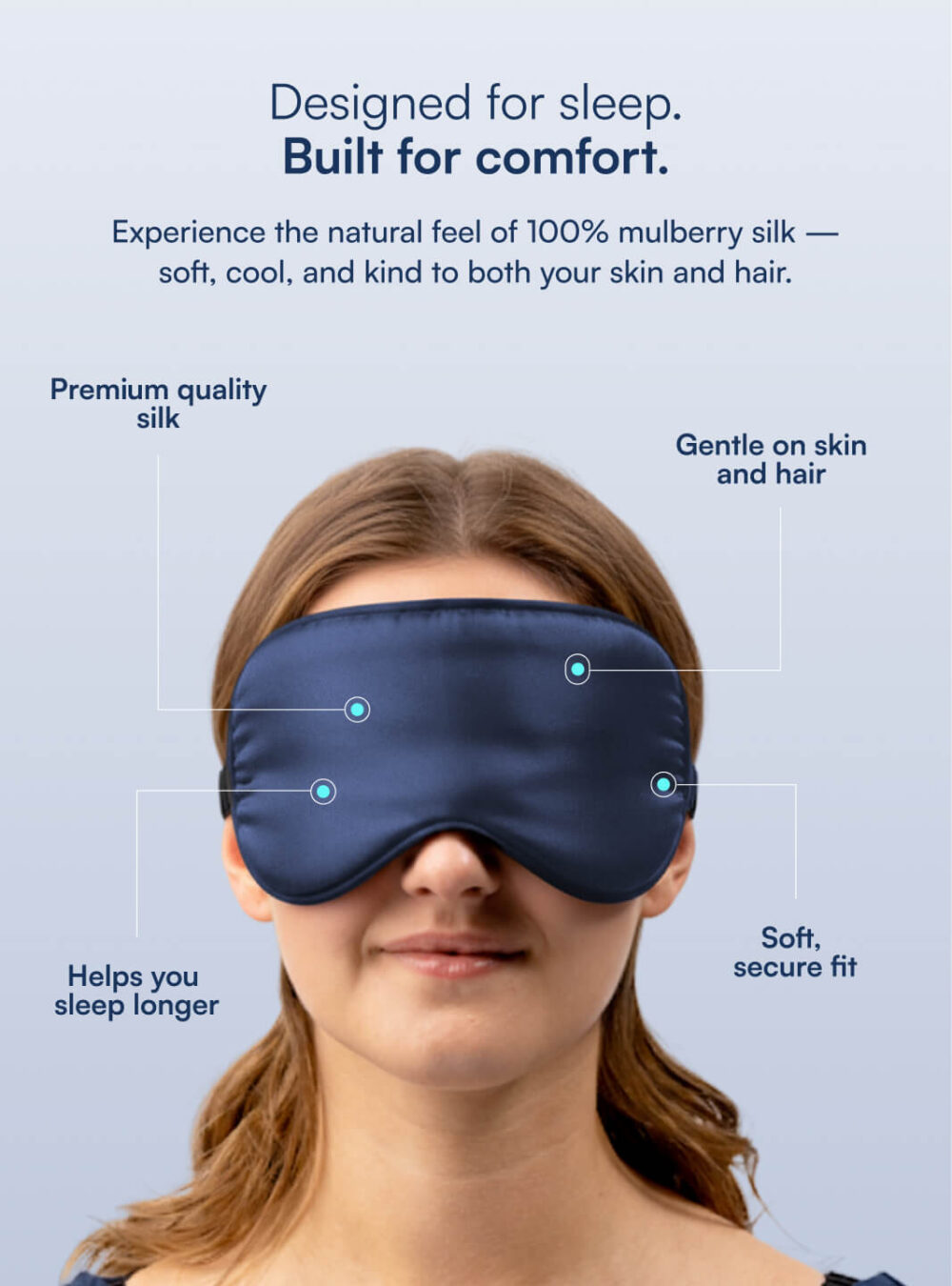 Silk Sleep Mask (100% Mulberry Silk)